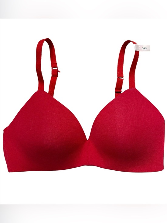 Ambrielle Other - NWT Ambrielle red padded bra, adjustable straps 34B Cotton Wirefree Racerback